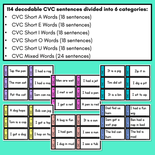 Resource preview 2 for Punctuation Pirates with Decodable CVC Word Sentences - Punctuation Intonation Game