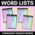 1 for Decodable Word Lists - Consonant Digraphs ch sh th wh ll ss ff zz zz qu ng + x