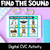 1 for Digital Phonics Slides for CVC Words - Beginning, Middle & End Sounds