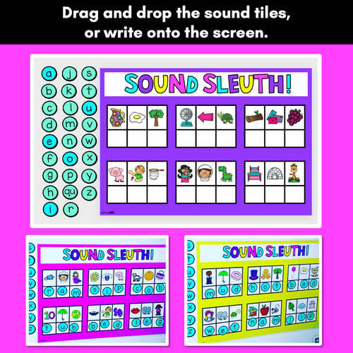 Resource preview 3 for DIGITAL MYSTERY CVC WORDS - Kindergarten Digital Phonics Activity