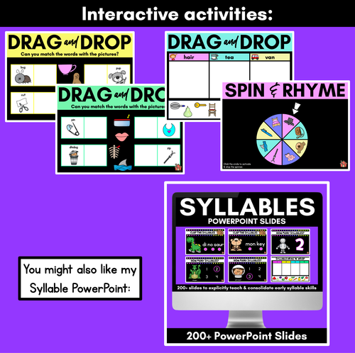 Resource preview 4 for Rhyme Activities for Kindergarten - Phonological Awareness PowerPoint