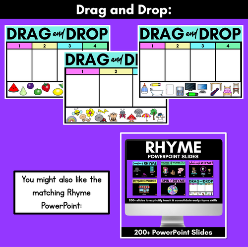 Resource preview 4 for Syllables Activities - Phonological Awareness PowerPoint