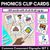 3 for Consonant Digraphs Clip Cards Bundle