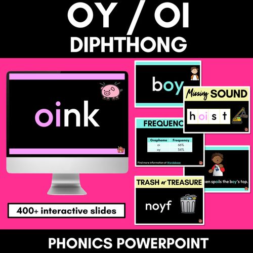 Resource preview 1 for Diphthongs - OY Sound Powerpoint