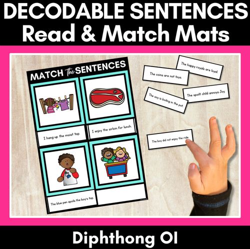 Resource preview 4 for Decodable Sentence Activities for OI OY Diphthong - BUNDLE