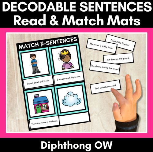 Resource preview 6 for Dipthongs Decodable Sentence Activities COMPLETE BUNDLE