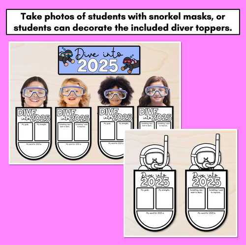 Resource preview 3 for Dive into 2025 - Editable Back to School Display Templates