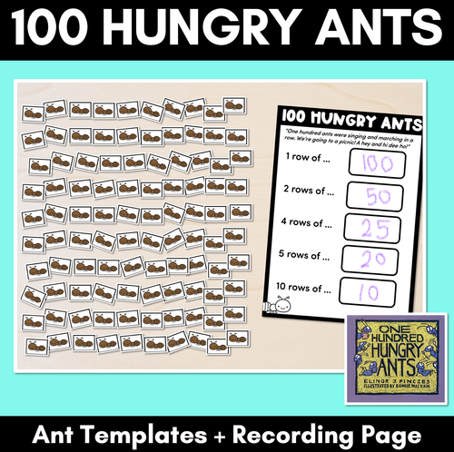 Resource preview 1 for 100 Hungry Ants - Templates & Recording Page