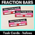 1 for Fraction Bars Task Cards - halves