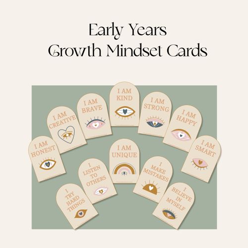 Resource preview 1 for Early years Growth Mindset Cards