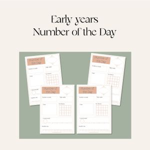 Early Years Number of the Day Activity Cards