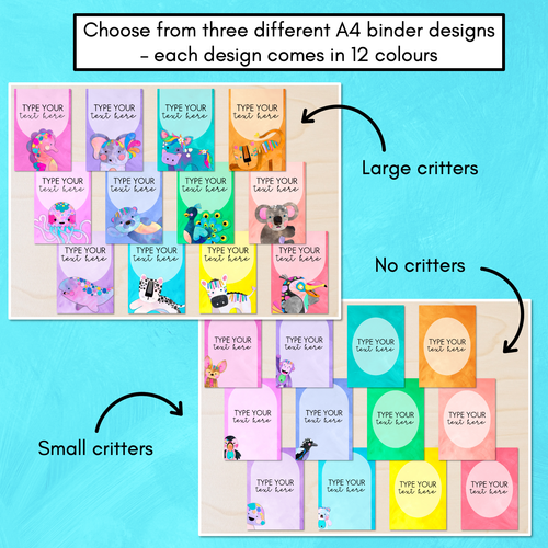 Resource preview 2 for Editable Binder & Spine Labels - The Kutopia Collection