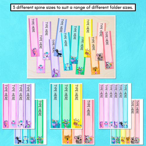 Resource preview 3 for Editable Binder & Spine Labels - The Kutopia Collection