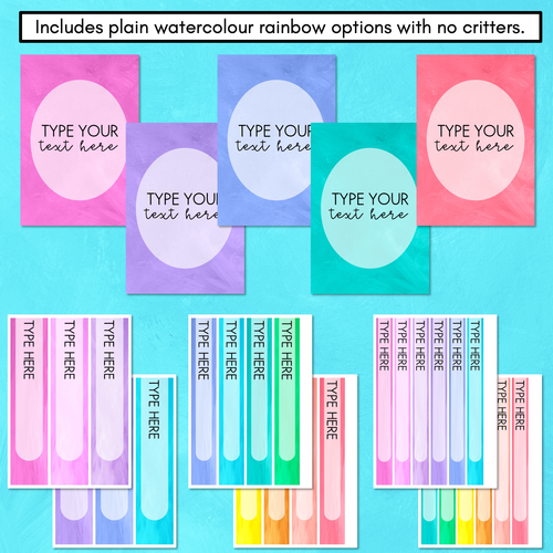 Resource preview 4 for Editable Binder & Spine Labels - The Kutopia Collection