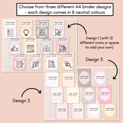 Resource preview 2 for Editable Binder & Spine Labels - Neutral Classroom Decor