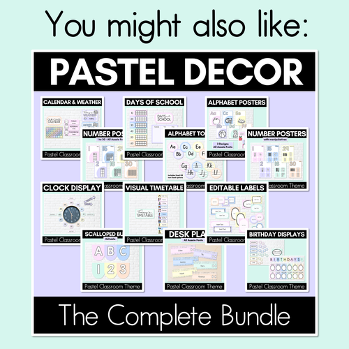 Resource preview 5 for Editable Binder & Spine Labels - Pastel Classroom Decor