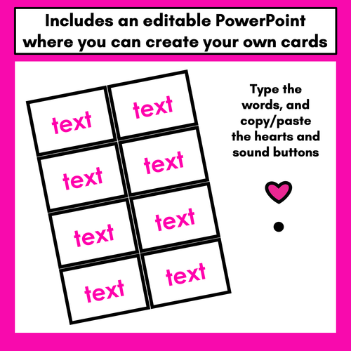 Resource preview 3 for Heart Word Flash Cards