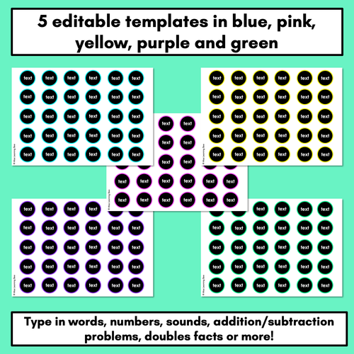 Resource preview 3 for Noughts and Crosses Templates for Kmart Wooden Game - EDITABLE