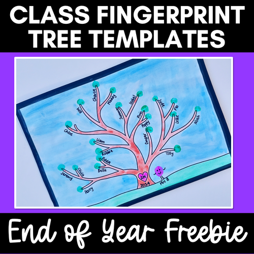 Resource preview 1 for End of Year Class Fingerprints Templates