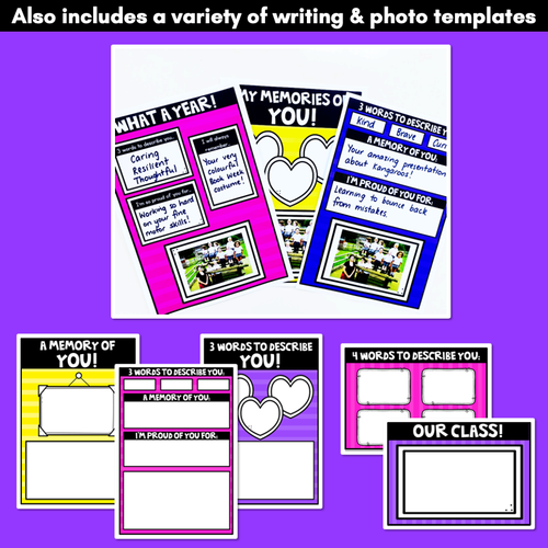 Resource preview 2 for End of Year Student Gift Templates - EDITABLE