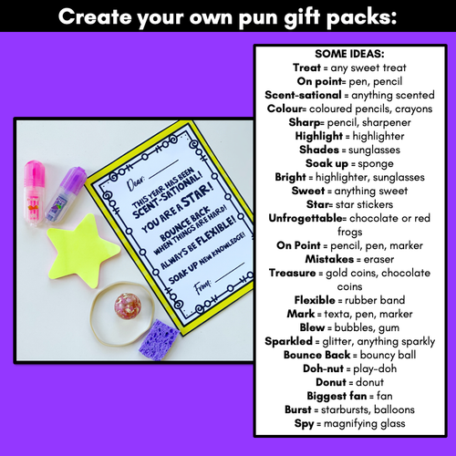 Resource preview 3 for End of Year Student Gift Templates - EDITABLE