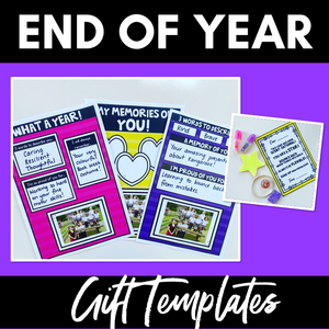 End of Year Student Gift Templates - EDITABLE