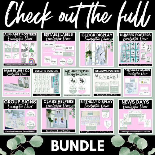 Resource preview 2 for EUCALYPTUS DECOR Bulletin Borders