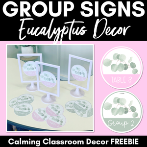 EUCALYPTUS DECOR Group Signs Freebie