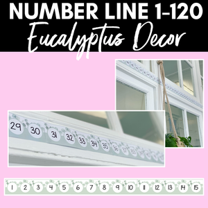 EUCALYPTUS DECOR Number Line 1-20