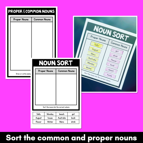 Resource preview 3 for Proper Noun Worksheets