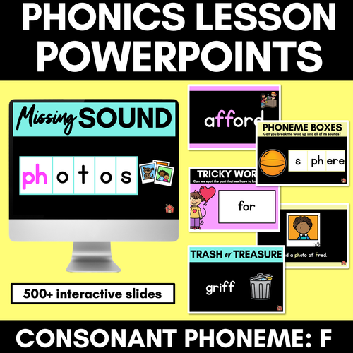 Resource preview 4 for Phonics Powerpoints - Consonant Sounds Bundle