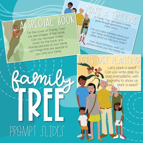 Resource preview 2 for Family Tree Prompt Slides, Craft and Writing Sheets - National Simultaneous Storytime 2022