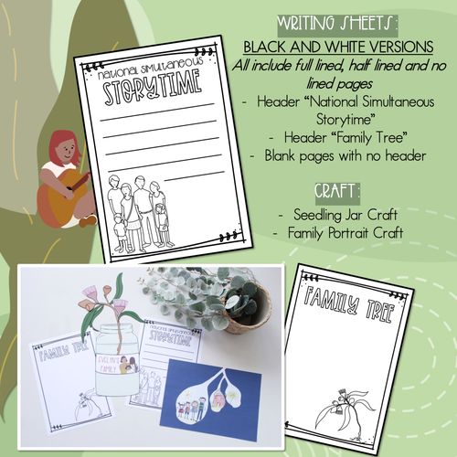 Resource preview 4 for Family Tree Prompt Slides, Craft and Writing Sheets - National Simultaneous Storytime 2022