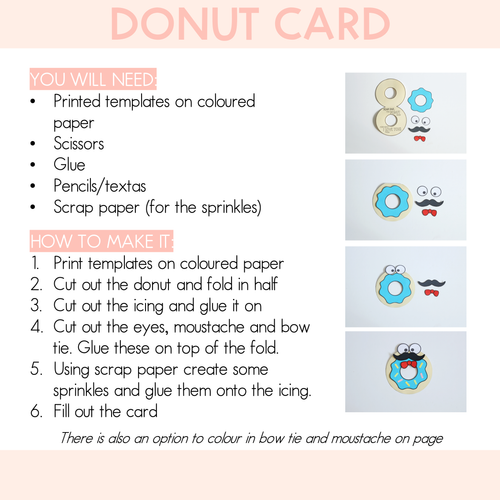 Resource preview 2 for Father's Day Donut Craft