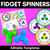 1 for Editable Fidget Spinner Templates - Editable Literacy Centers or Math Centers