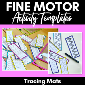 Fine Motor Skills Kindergarten - Tracing Mats & Task Cards