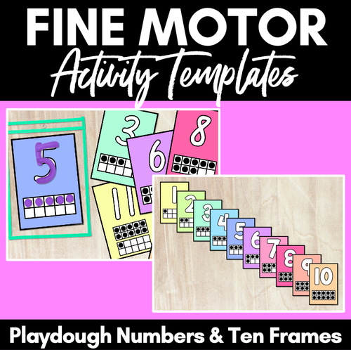 Resource preview 1 for Playdough Number Mats with Ten Frames - Playdoh Number Activities 1-20