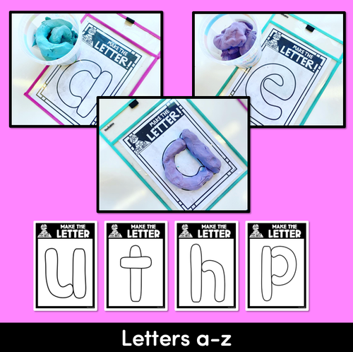 Resource preview 2 for FINE MOTOR KINDERGARTEN ACTIVITIES - Alphabet and Number Mats