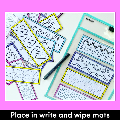 Resource preview 2 for FINE MOTOR SKILLS KINDERGARTEN - TRACING MATS