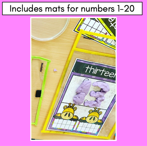 Resource preview 2 for PLAYDOUGH NUMBER TEN FRAME MATS - Numbers 1-20 -