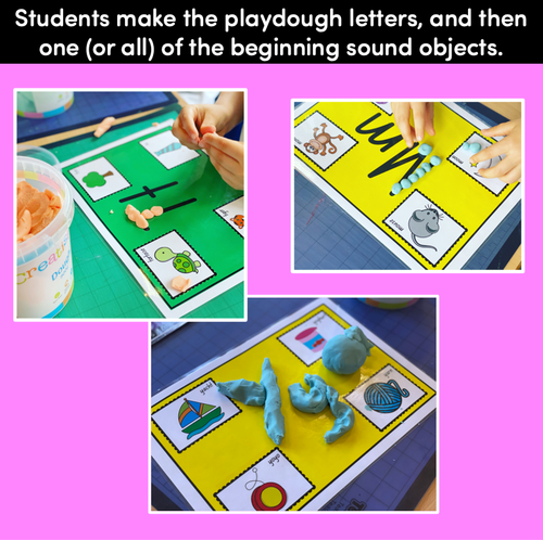 Resource preview 4 for KINDERGARTEN FINE MOTOR ACTIVITIES - Alphabet Playdoh Mats