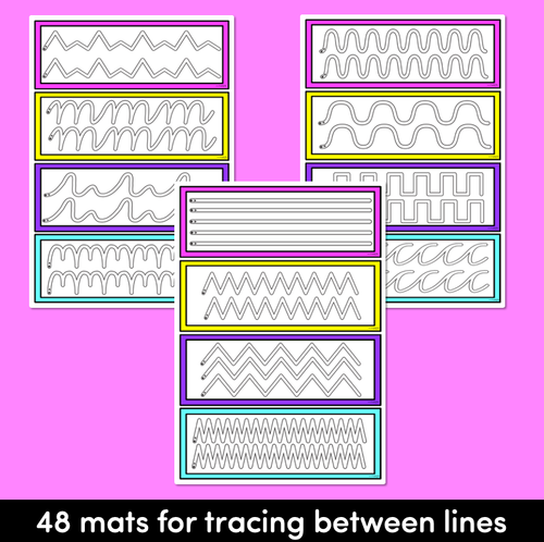 Resource preview 4 for FINE MOTOR SKILLS KINDERGARTEN - TRACING MATS