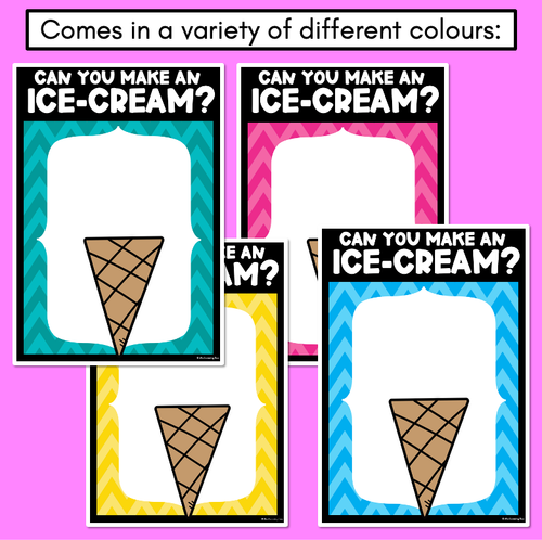 Resource preview 3 for FINE MOTOR KINDERGARTEN ACTIVITY - Make a Pom Pom Ice-Cream