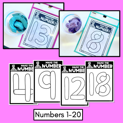 Resource preview 3 for FINE MOTOR KINDERGARTEN ACTIVITIES - Alphabet and Number Mats