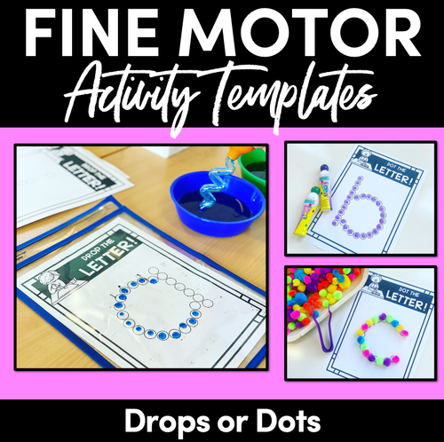 Resource preview 1 for FINE MOTOR KINDERGARTEN ACTIVITIES - DOT OR DROP