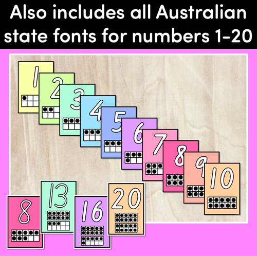 Resource preview 3 for Playdough Number Mats with Ten Frames - Playdoh Number Activities 1-20