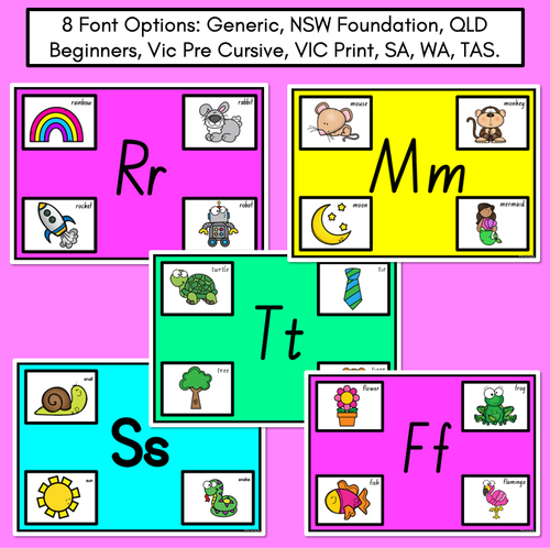 Resource preview 4 for KINDERGARTEN FINE MOTOR ACTIVITIES - Alphabet Playdoh Mats for Beginning Sounds