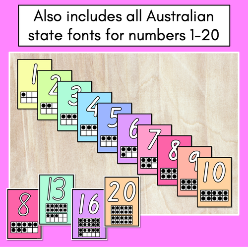 Resource preview 4 for Playdough Number Mats with Ten Frames - Playdoh Number Activities 1-20