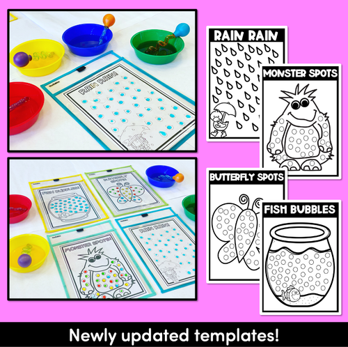 Resource preview 2 for FINE MOTOR KINDERGARTEN ACTIVITIES - Water Droplets FREEBIE