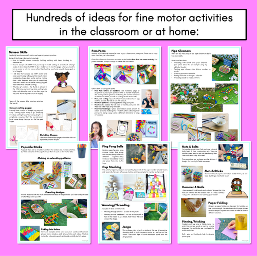 Resource preview 4 for FINE MOTOR ACTIVITIES - FINE MOTOR HANDBOOK